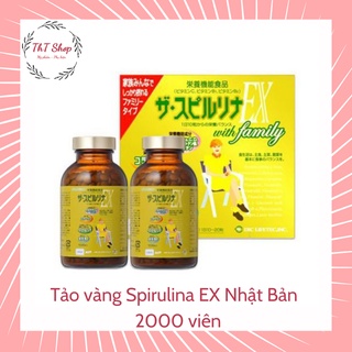 Tảo vàng spirulina ex nhật bản 2000 viên