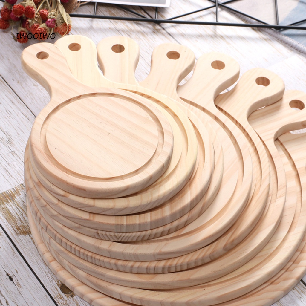 Thớt cắt bánh pizza bằng gỗ có tay cầm chất lượng cao tiện lợi