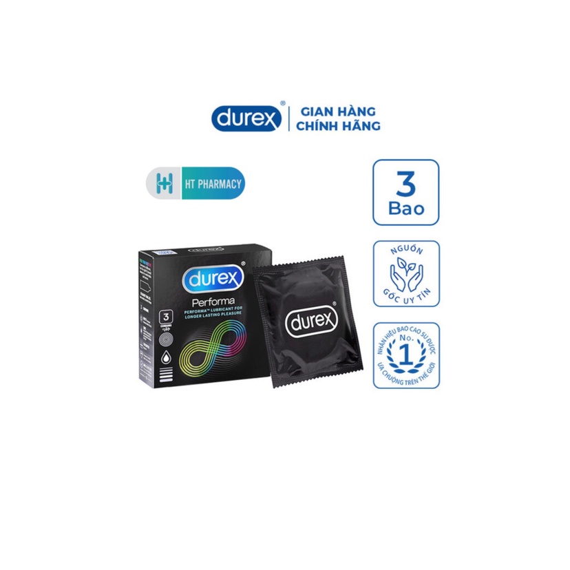 Bao cao su Durex Performa 3 bao