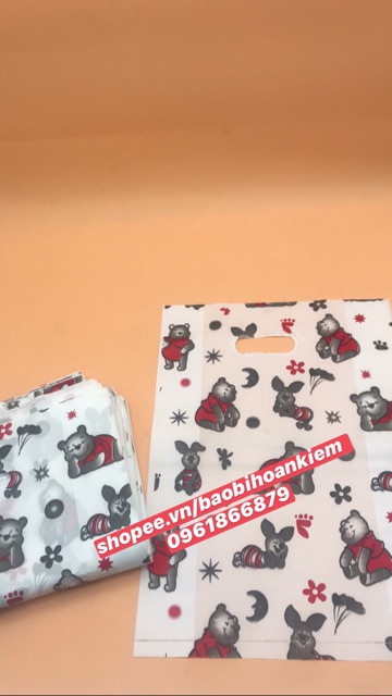 1KG Túi Xốp In Hình Dễ Thương Đựng Mỹ Phẩm Quần Áo Loại 1. Túi Xốp Hột Xoài In Hình Đựng Đồ Shop
