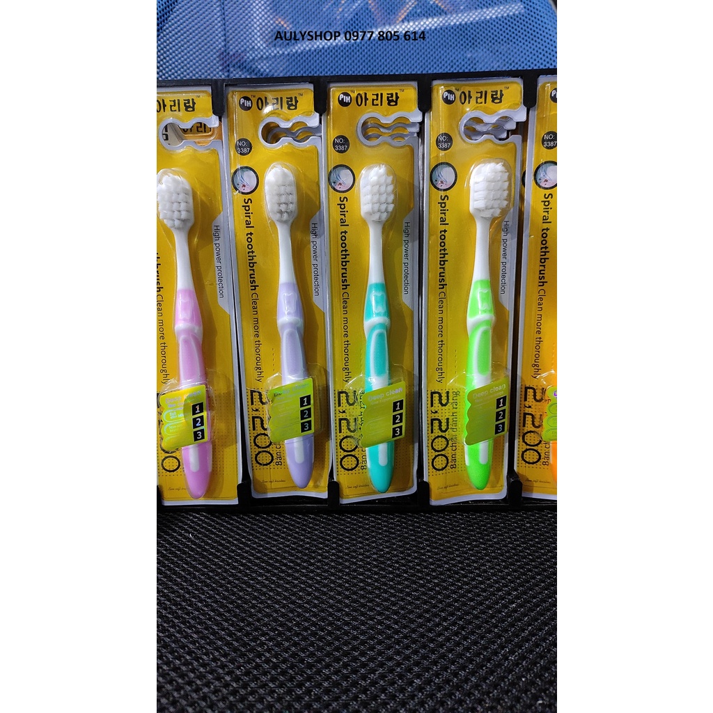 Bàn chải đánh răng Hàn Quốc #3387, bàn chải lông mềm đánh siêu êm