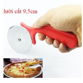 Dao cắt pizza, cắt bột làm bánh lưỡi tròn bằng inox