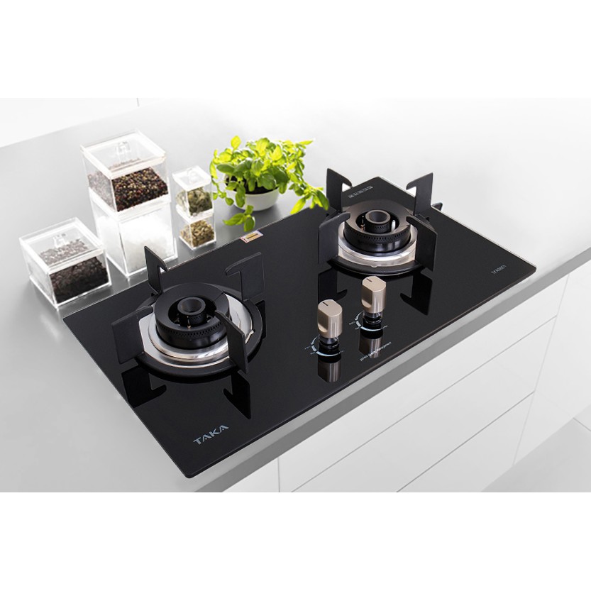 Bếp Gas Âm Taka TKA88D1 - 760x450mm, Kính Cường Lực, Ngắt Gas Tự Động