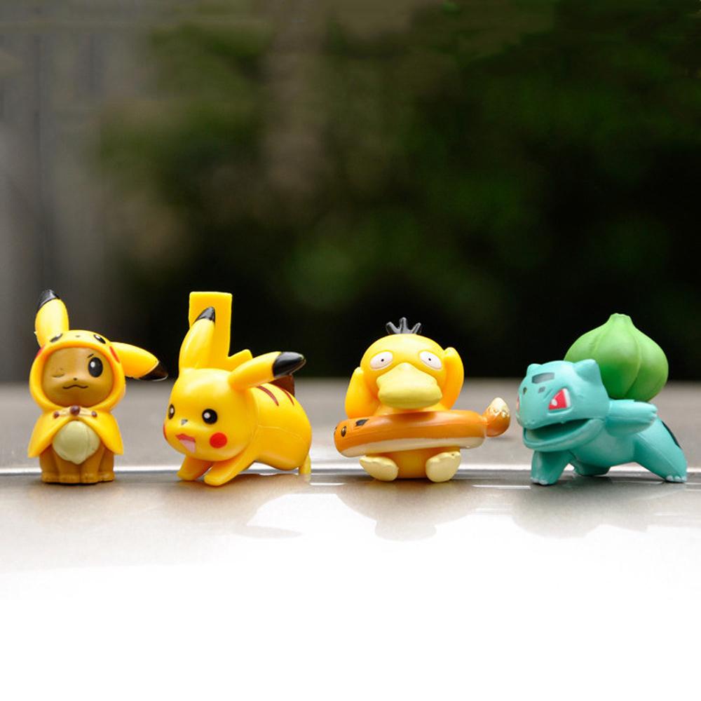 Lilyes Mô Hình Đồ Chơi Nhân Vật Pokemon Rowlet Bulbasaur Psyduck Eevee Cho Trẻ Em