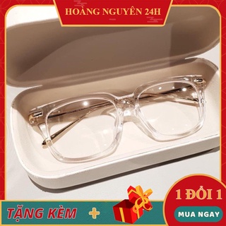 Mkc025 [Giá Sỉ] Mắt Kính Giả Cận Chữ V Trong Suốt Gọng Vàng Gọng Bạc Cực Đẹp