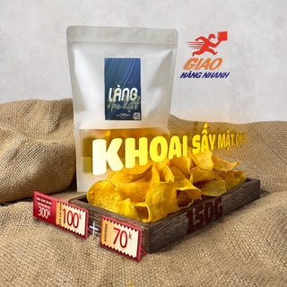 Khoai lang sấy mật ong vàng 150g Làng Ăn Vặt loại 1 đồ ăn vặt Đà Lạt thơm ngon bổ rẻ