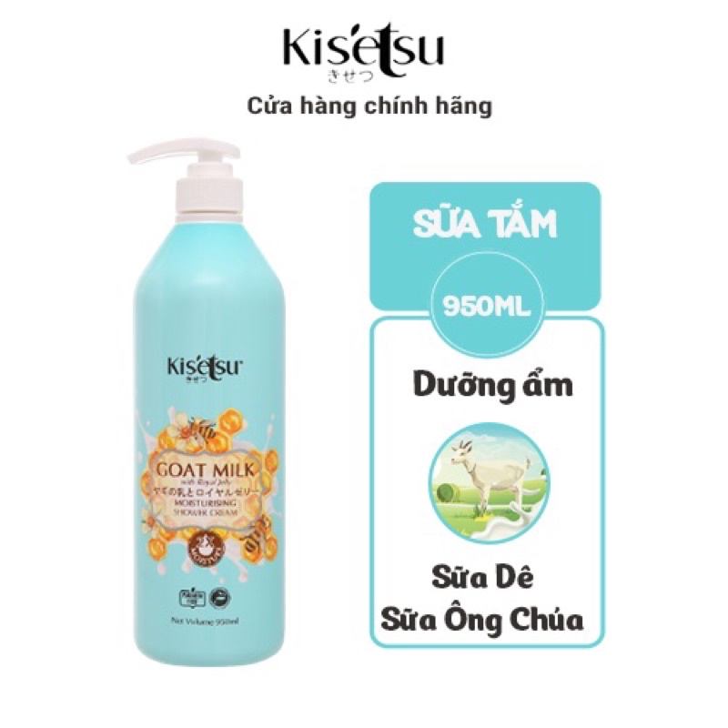 SỮA TẮM KISETSU DƯỠNG ẨM SÁNG DA 950ml