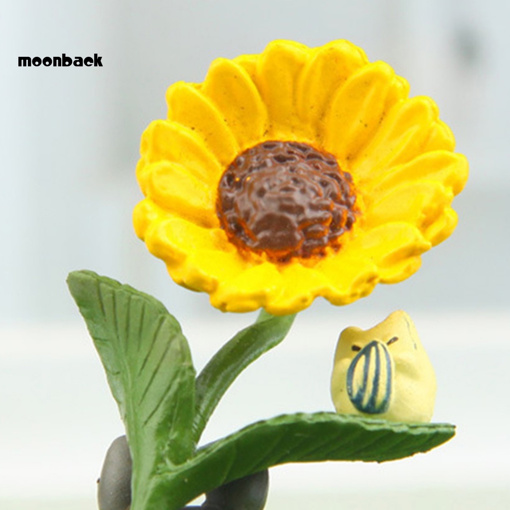 Mô Hình Tượng Ghibli Totoro Hoa Hướng Dương Anime Mịn Màng Trang Trí Tiểu Cảnh Văn Phòng