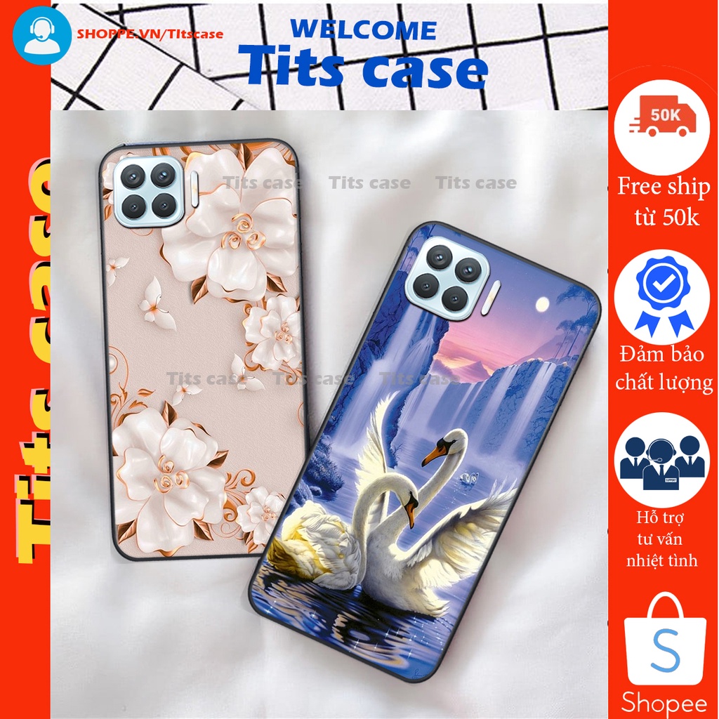 Ốp lưng  Oppo A73 / A93 in hình thiên nga,hoa may mắn, đặc sắc ĐỘC - LẠ - BỀN