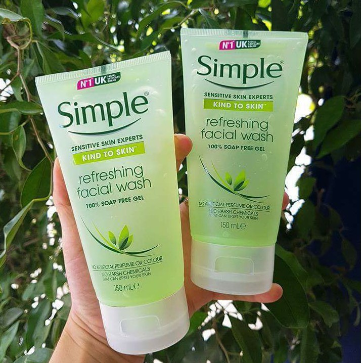 Sữa Rửa Mặt Dạng Gel Simple Kind To Skin Refreshing Facial Wash Gel