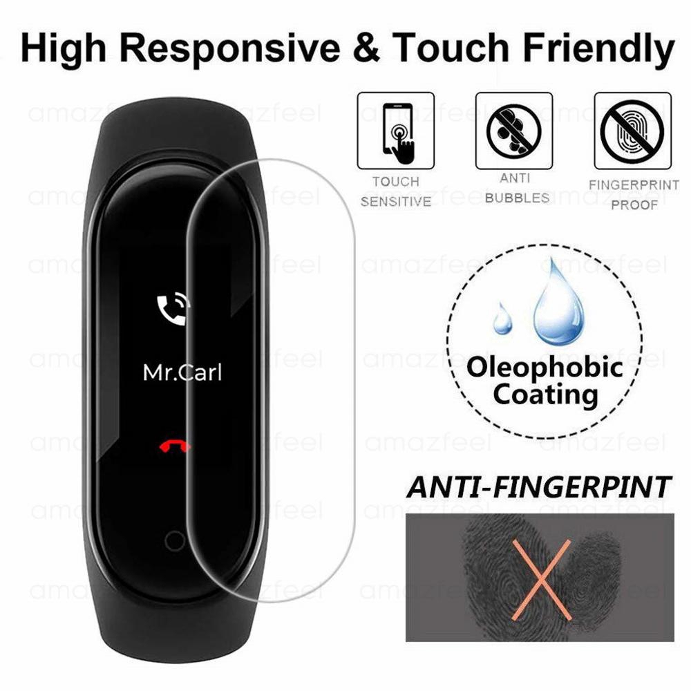 For Set 1/3/5 miếng dán cường lực dành cho vòng tay thông minh Xiaomi Mi Band 4