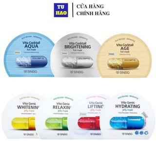 Combo 7 Mặt nạ dưỡng ẩm Mix BNBG Vita Genic Và Cocktail 30ml/ mask