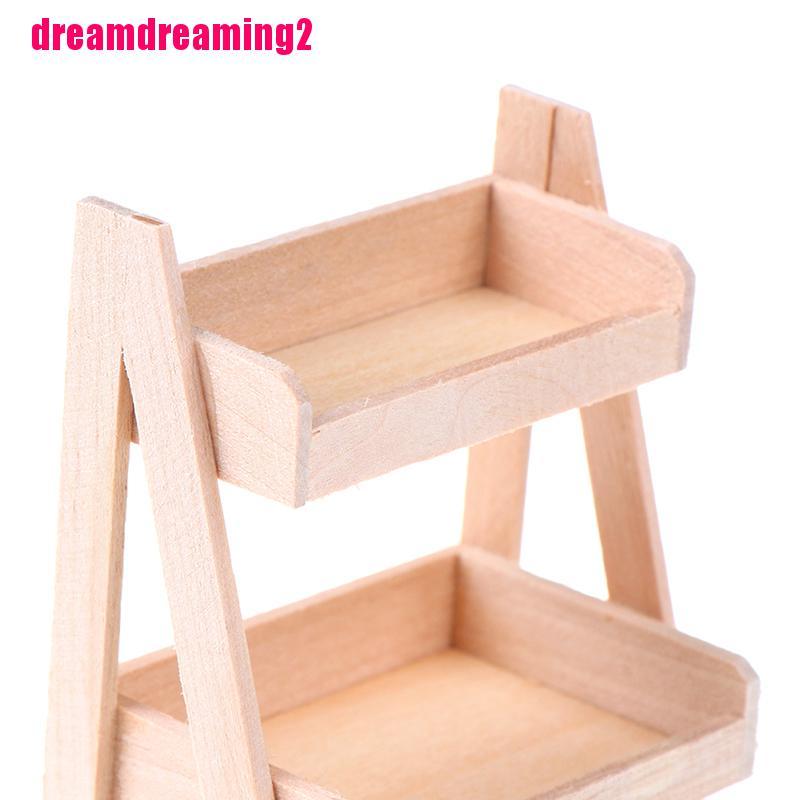 Giá Đỡ Chậu Hoa Bằng Gỗ Tỉ Lệ 1: 12 Trang Trí Nhà Búp