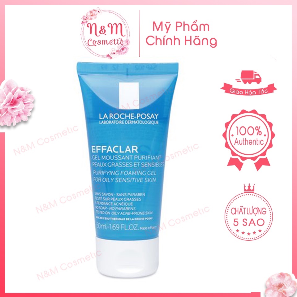 Sữa Rửa Mặt La Roche-Posay Effaclar Purifying Foaming Gel Cleanser 50ml