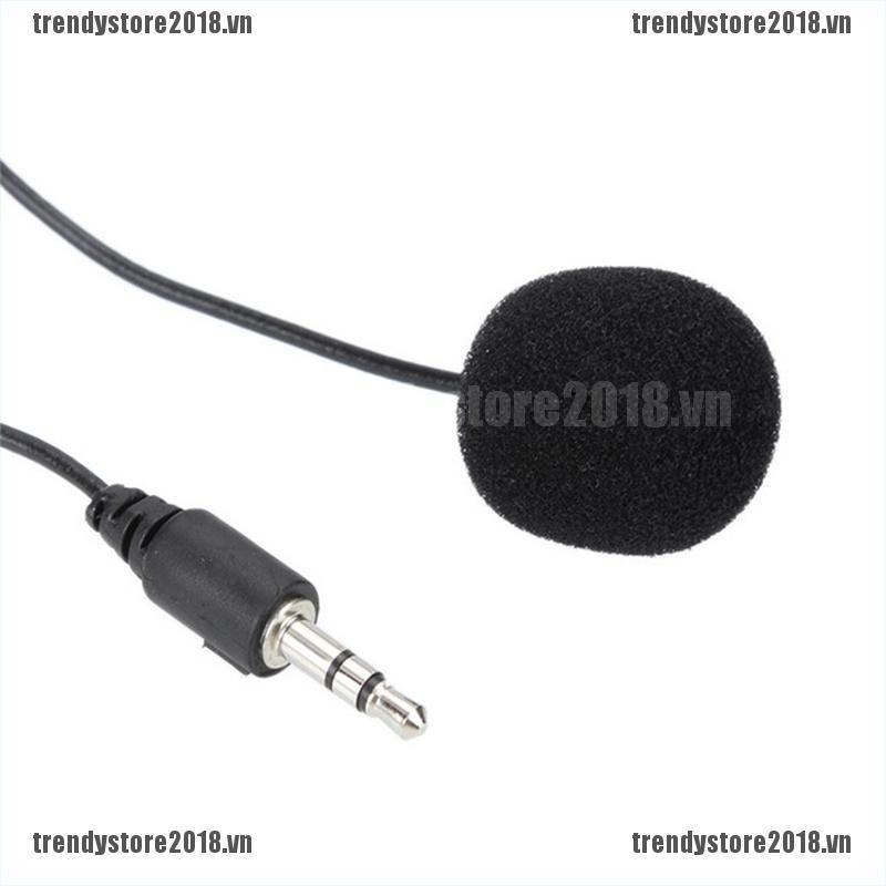 TREND 3.5mm Clip On Coat Lapel Microphone Hands Free Wired Condenser Mini Mic New