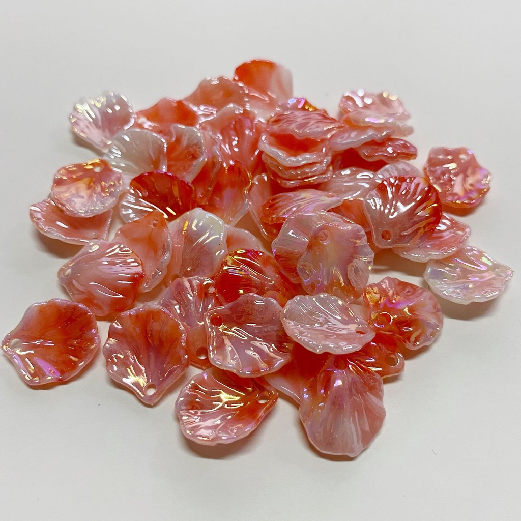 (50g)Cánh hoa bắp cải loang màu size 15*17mm, Nguyên liệu làm trang sức cổ trang, Nguyên liệu diy