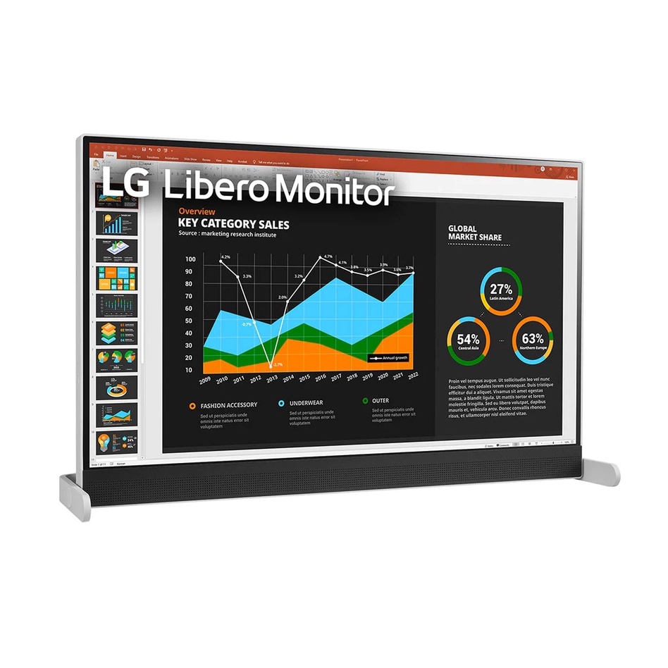 Màn hình di động LG QHD Libero 27 inch webcam Full HD, chân đế linh hoạt có thể để bàn hoặc treo tường - 27BQ70QC-S