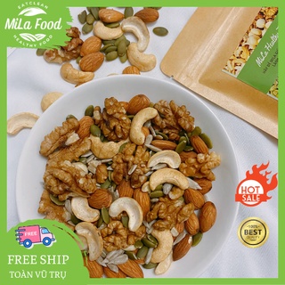Granola siêu hạt MiLa 7 hạt dinh dưỡng 500g, Hạt dinh dưỡng eatclean, keto