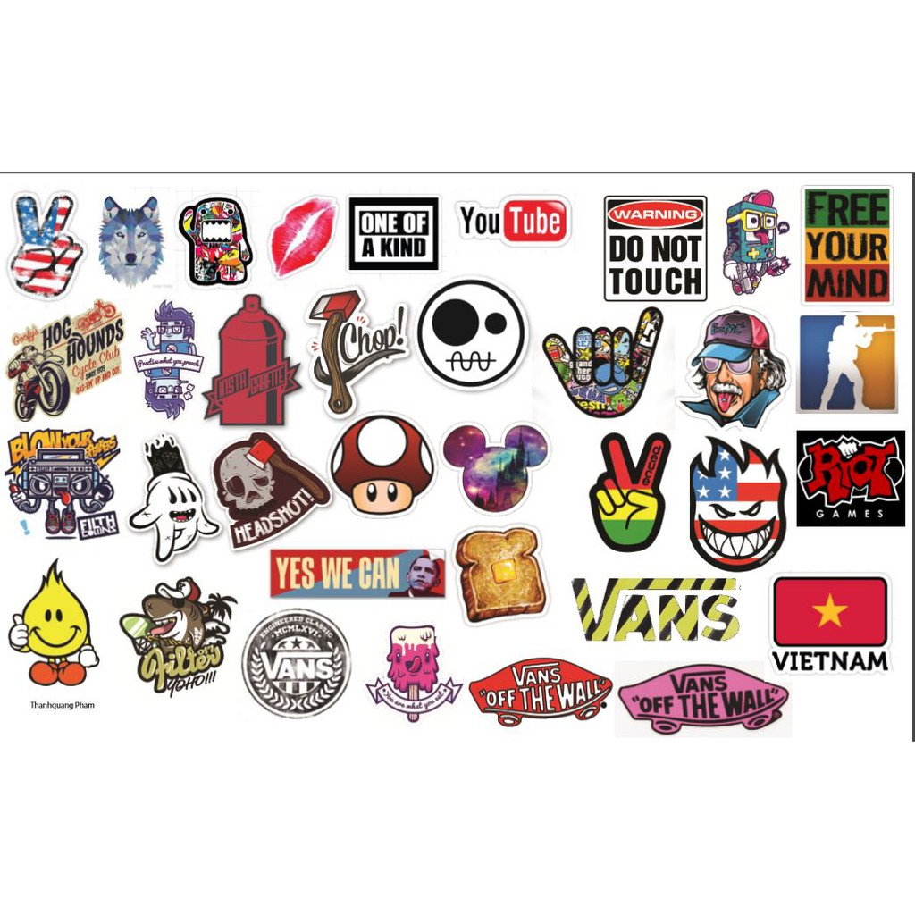 STICKER Dán Vali, xe, barber shop, Mũ bảo hiểm , macbook, đàn, tường... Nhập mã GIẢM GIÁ 15k khi mua từ 3 set
