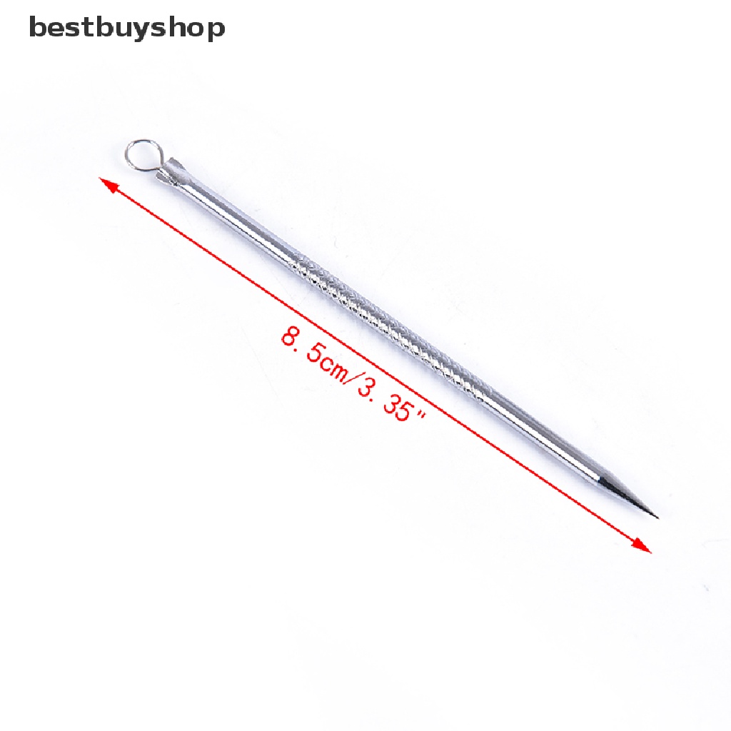 Set 2 dụng cụ nặn mụn đầu đen bằng thép không gỉ an toàn tiện dụng