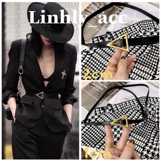 Thắt lưng mặt tam giác , belt nhỏ 100% ảnh shop tự chụp có video
