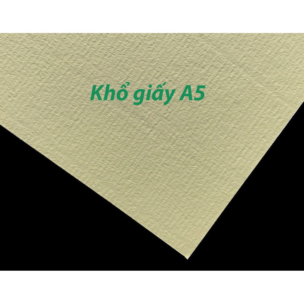 [ TÂM TÂM ]-Sỉ 100 tờ giấy canson dày 220gsm vân ngang MÀU VÀNG-