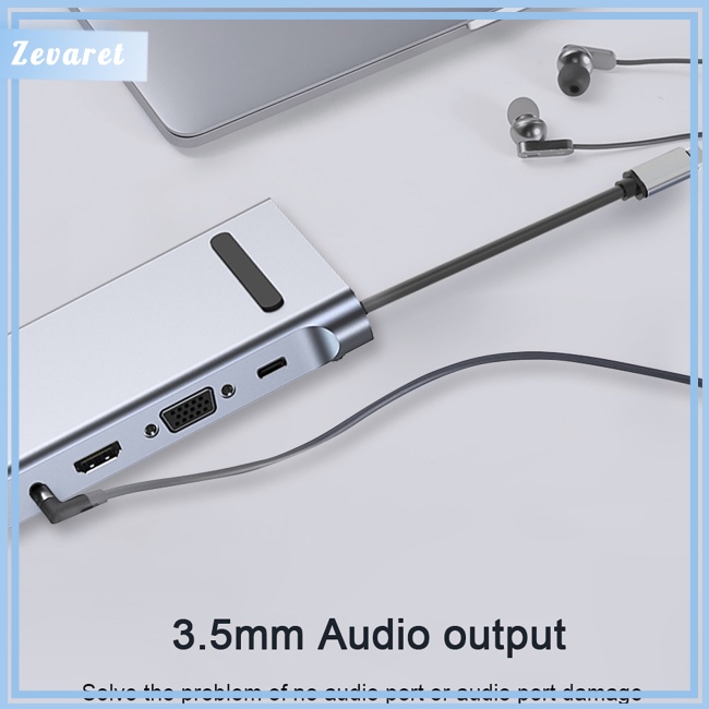 Thiết Bị Chia Cổng Type-c 11 Trong 1 Đa Năng Tiện Dụng