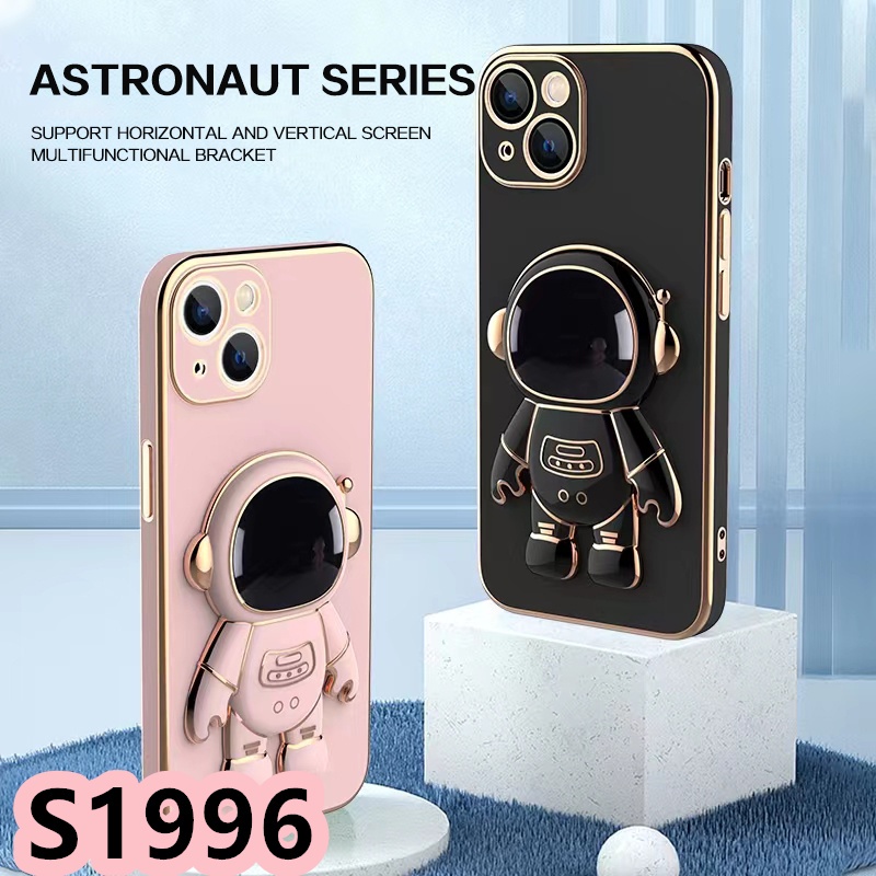 Ốp Điện Thoại Silicon Hình Phi Hành Gia Cho iPhone 14 13 12 Pro Max
