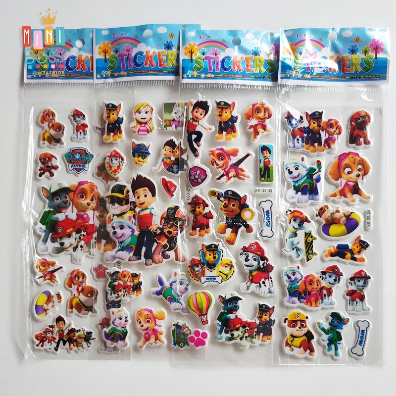 Sticker cho bé Mini Boss - Các mẫu sticker hoạt hình siêu nhân thưởng cho bé yêu giá siêu rẻ