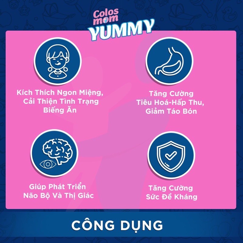 Sữa Non Colosmom Yummy Plus (hộp 10g x 25 gói)