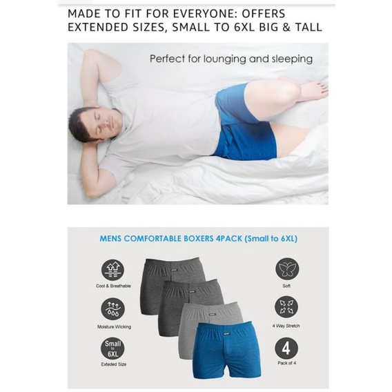 Set 3/set 4 Quần đùi ngủ chất liệu làm mát cao cấp hãng B2body