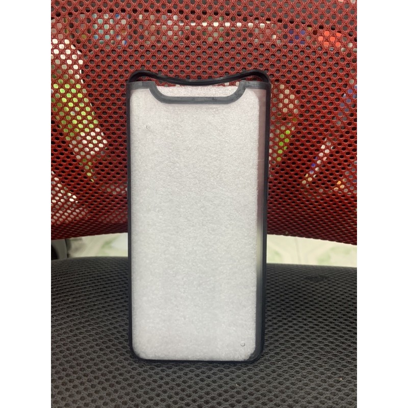 Ốp lưng samsung A80 viền dẻo đen lưng nhám mờ