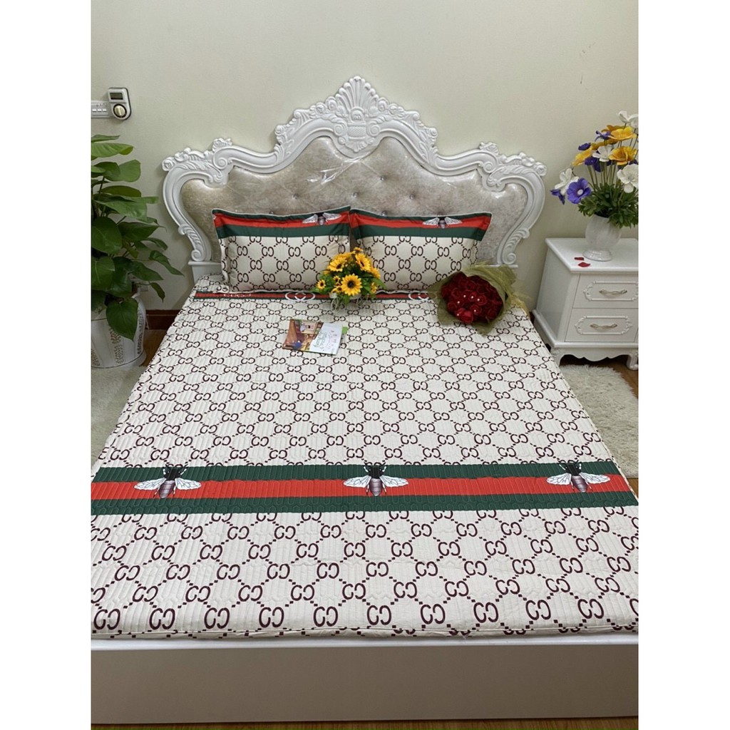 Sét ga gối trần chun 100% cotton  hàn, ga được trần chun bọc rất chắc chắn, sản phẩm đủ siz 1m6 , 1m8, 2m2