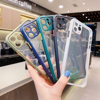 [Clover 2020] Ốp lưng iPhone 12 mini, 12, 12 Pro, 12 Pro Max cạnh màu sắc chống trơn