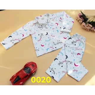Đồ bộ dài tay vải nỉ xuất hàn bé trai bé gái