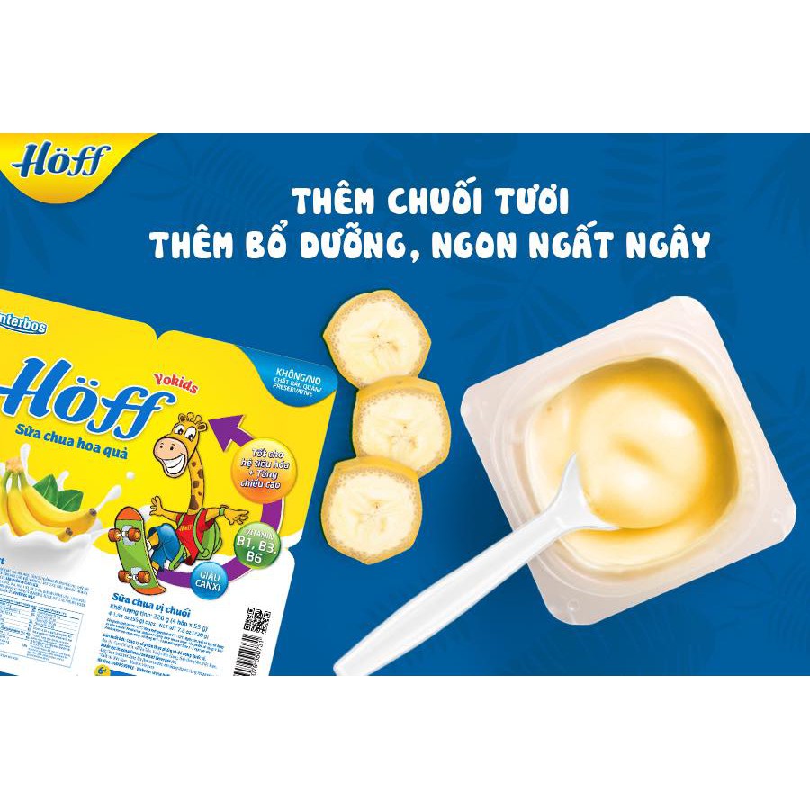 Sữa Chua Hoa Quả Hoff Cho bé từ 6m(DATE:7/1/22)