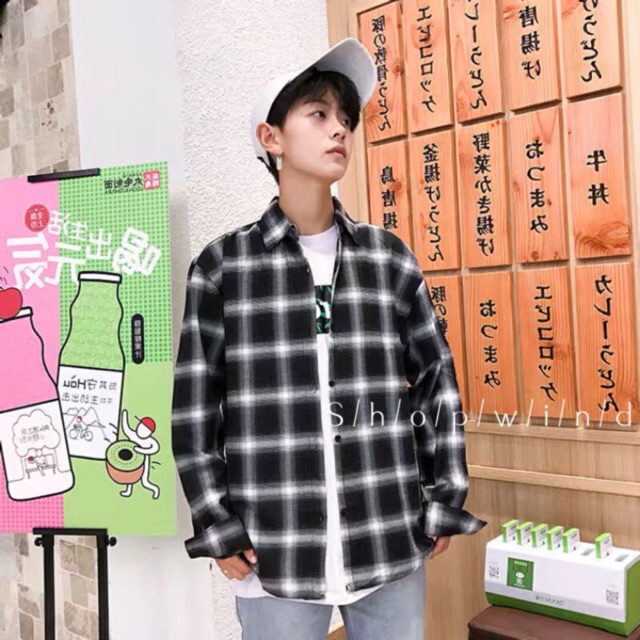 Áo khoác sowmi unisex form rộng CARO nam nữ phong cách ulzzang Wind | BigBuy360 - bigbuy360.vn