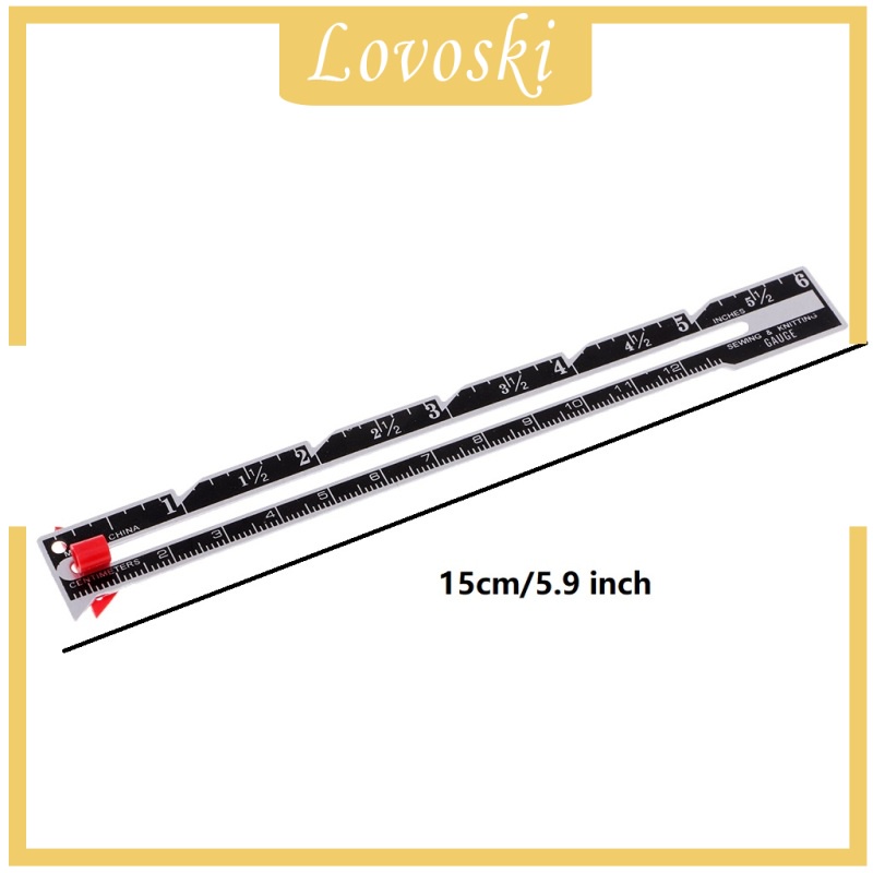 Thước Đo Bằng Nhựa Và Kim Loại 6 &quot;Chuyên Dụng Cho May Mặc