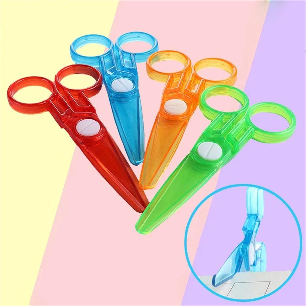 Kéo Cắt Phong Bì Đầu Tròn An Toàn Thiết Kế Đơn Giản Cho Trường Học