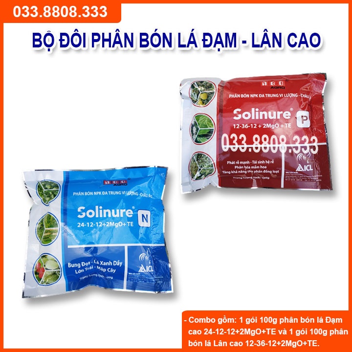 BỘ PHÂN BÓN DÙNG CHO CÂY CON SOLINURE P&amp;N giúp cây phát triển nhanh