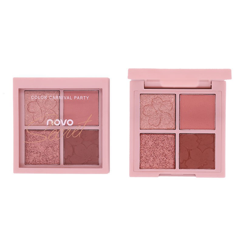 Bảng Phấn Mắt Bóng Lưu vực Net celebrity with the same NOVO eyeshadow palette ins cheap student glitter super high value pearl sequins without makeup