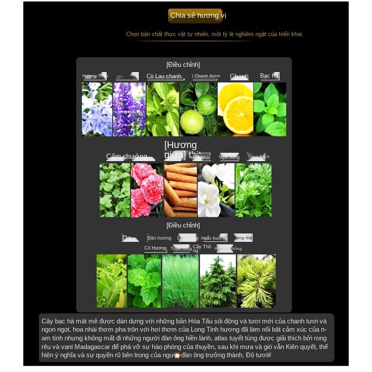 Nước hoa nam Flower Story vẻ đẹp rừng