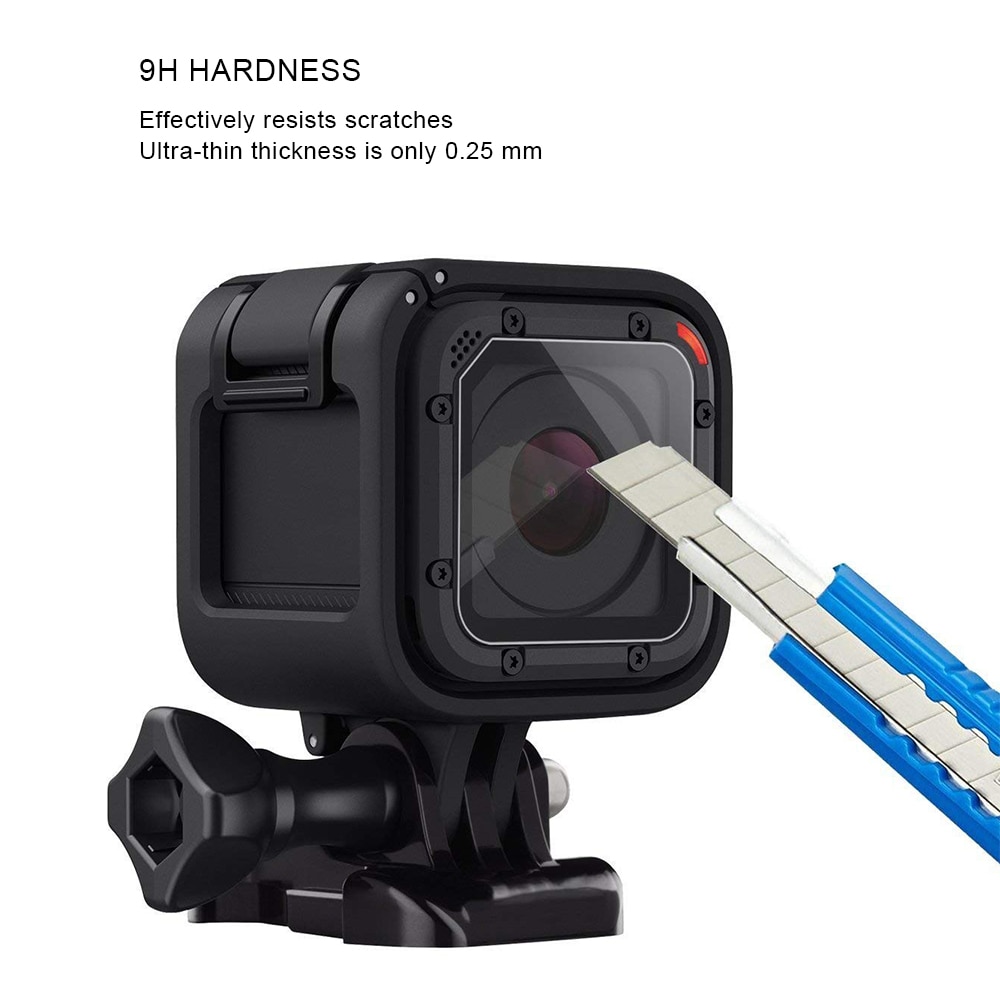 Set 3 Kính Cường Lực Bảo Vệ Camera Hành Trình Gopro Hero 4 Session Hero 5