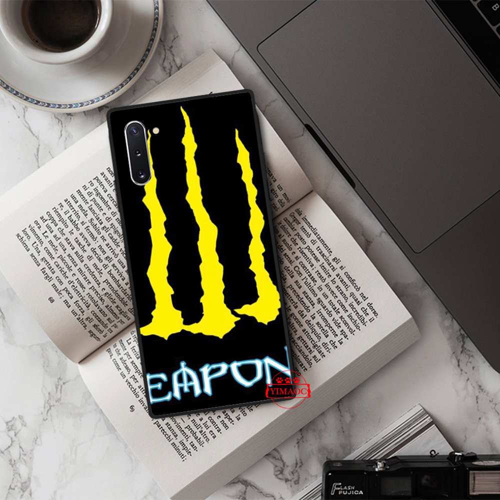 Ốp điện thoại mềm hình monster energy cho Samsung S7 Edge S8 S9 S10 Plus Plus S10E 44AS