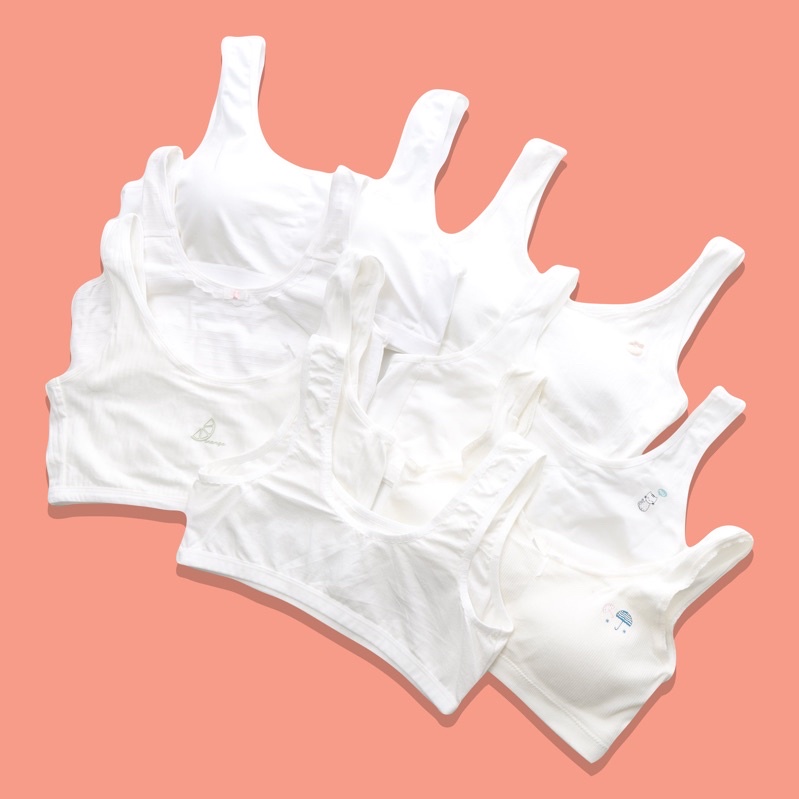 Áo lót Lá 2 Dây Dành Cho Học Sinh Chất Thun Cotton 4 Chiều Mềm Mịn Từ 20Kg -60kg