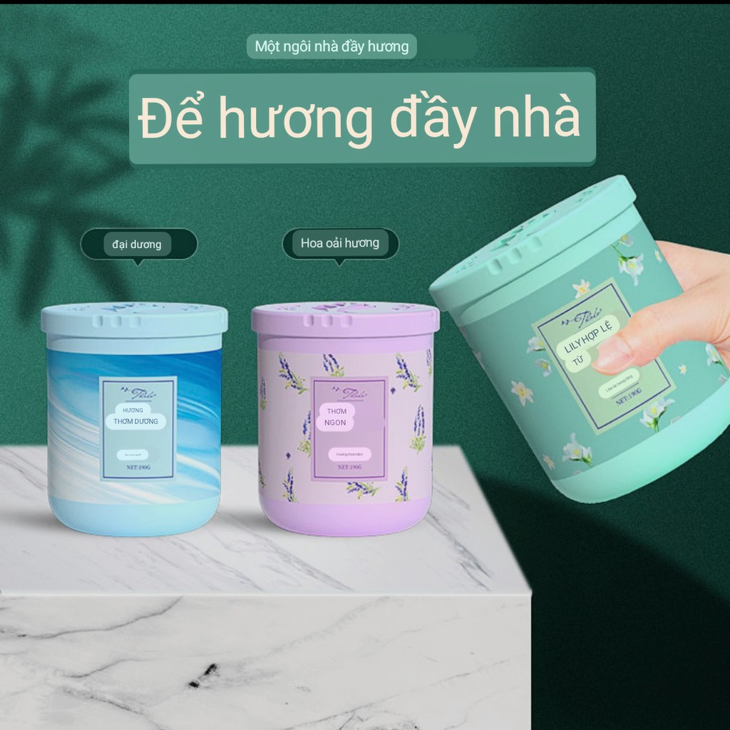 Sáp thơm phòng khử mùi phòng ngủ, nhà vệ sinh, tủ quần áo Thalo - Hộp 190ml ST05 [CEC Store]