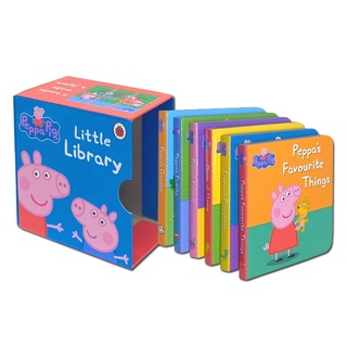 Bộ nhập - Peppa Pig - Little Library combo 6c size mini bìa cứng toàn bộ