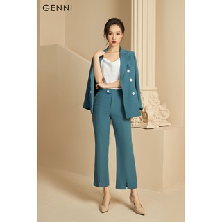 Quần vest ống loe xẻ gấu gq005 - genni