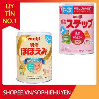 Sữa MEJI Mát Phát Triển Đồng Đều Nội Địa Nhật Đủ Số 0,9 Lon 800g