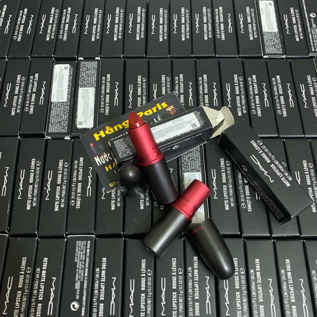 Son MAC ruby woo,chili,lady danger,marakesh,Russian red...vợt sale có bill